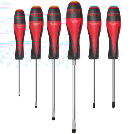 Jeu de 6 tournevis ULTIMATE® Fente - PZ