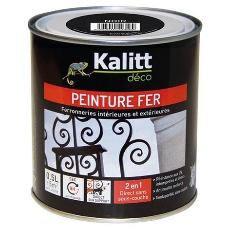 KALITT - Antirouille fer brillant 0.5 L - noir