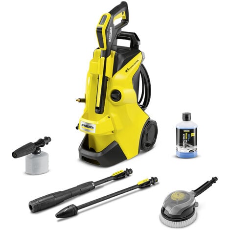 Karcher Nettoyeur haute pression 130 bars K4 Power control + kit car (canon à mousse, brosse simple, détergent voiture)