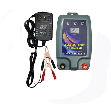 Kit de clôture électrique, Clôture électrique pour bétail, 3 modes d'alimentation pour élevage de volailles, électrificateur de clôture, haute puissance