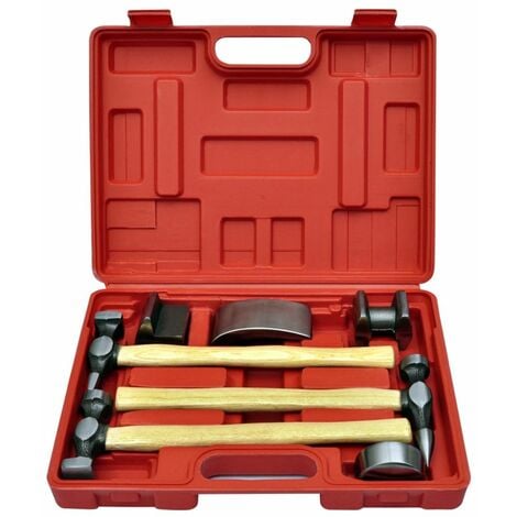 Kit de marteaux de carrosserie de voiture et de bosses 7 pcs