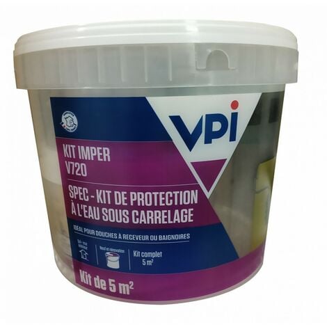 Kit d'imperméabilisation V720 sous carrelage pour locaux humides 5m²