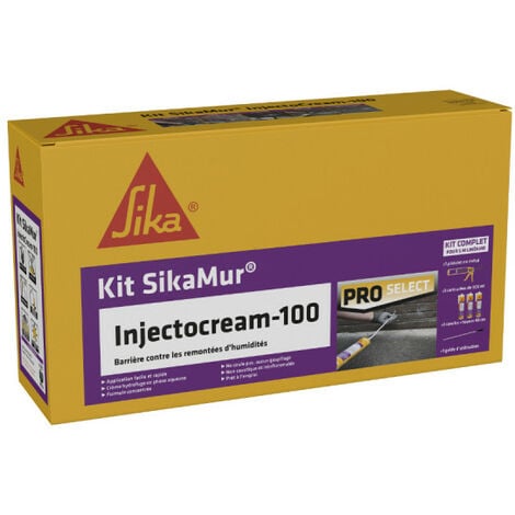 Kit Pro anti-humidité SIKA SikaMur InjectoCream - 5m