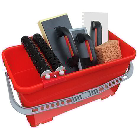 Kit PRO Spécial Carreleur avec Bac 24 Litres + 4 Accessoires - Diamwood