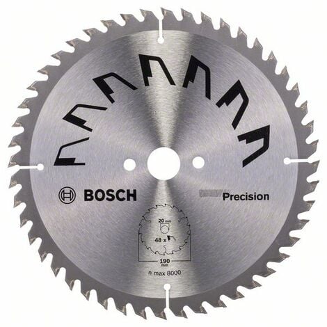 '@@ Lame de scie circulaire BOSCH 2609256867 PRECISION D= 190 mm Alésage = 20 mm  Z= 48