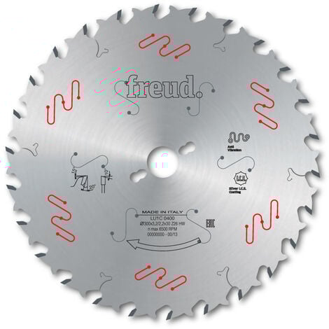 Lame de scie circulaire FREUD pour menuiseries et chantier - Bois massifs, tendre et durs - LU1B