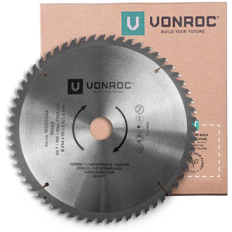 Lame de scie universelle. 254 mm de diamètre – 60 dents – MS803AA