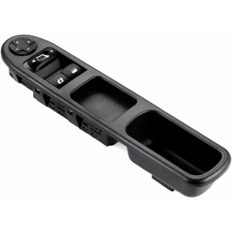 Levé Vitre Avant Gauche Drive CÔTÉ Vitre Électrique Interrupteur Principal 6554.QC, Interrupteur de Lève-Vitre Compatible pour Peugeot 207 Command CC