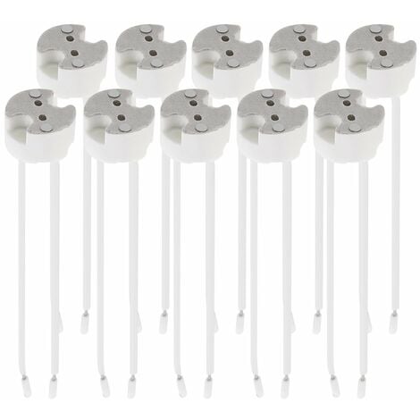 Lot 10x douille GU5.3 - Douille GU5.3 ou MR16 - Support avec câble 12V - Pour lampe luminaire ampoule telles que LED halogène spot