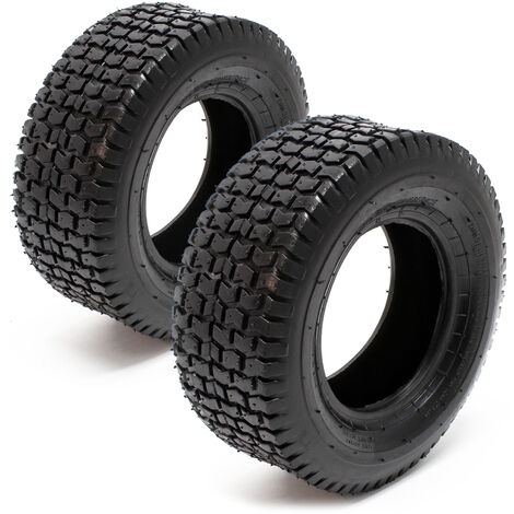 Lot 2x Pneus Tondeuse autoportée 13x5.00-6 Sans Chambre à air Pneu à crampon Chariot Diable Brouette