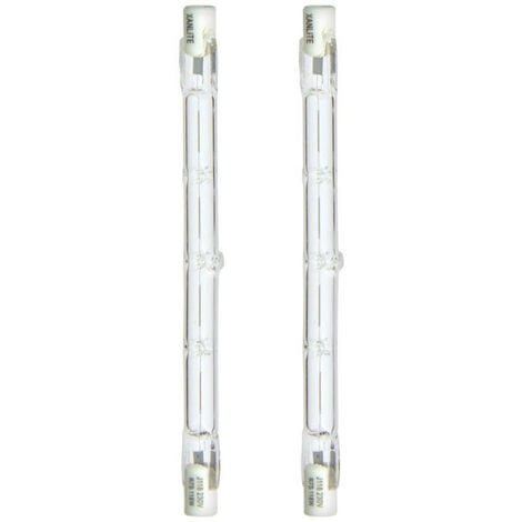 Xanlite - Lot de 2 ampoules halogènes culot R7S, 118mm, 2200 Lumens, équivalence 138 W, 2900 Kelvins, Dimmable - PACK2HR7S118118W