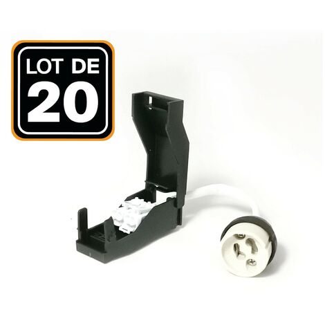 Lot de 20 Douilles GU10 Céramique Automatique 230V classe 2
