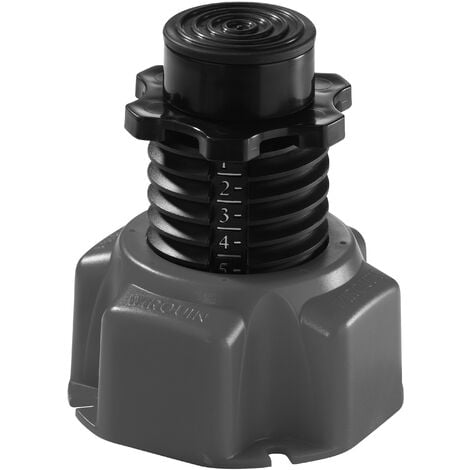 Lot de 4 pieds pour receveur de douche Wirquin 30719799, noir