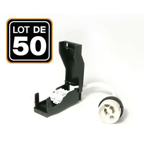 Lot de 50 Douilles GU10 Céramique Automatique 230V classe 2