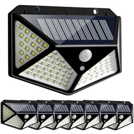 Lot de 8 Projecteurs Solaire 100LED IP65 étanche extérieur