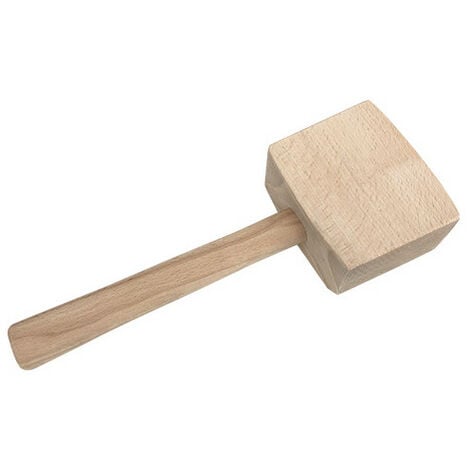Maillet de menuisier 2 frappes 55 et 115 x Ht. 90 x Lt. 310 mm en bois d' hêtre brut 510 grammes - Diamwood
