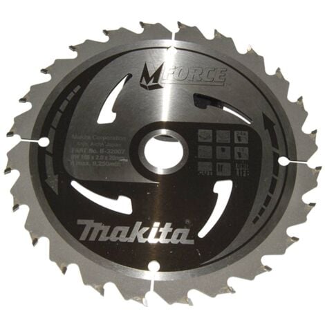Makita M-FORCE B-32007 Lame de scie circulaire 165 x 20 x 2 mm Nombre de dents: 24 1 pc(s)