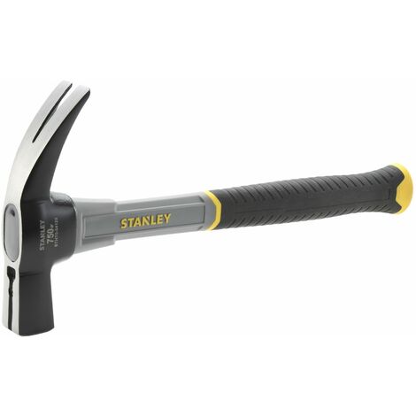 Marteau Coffreur Arrache-Clous - Liaison Epoxy de la Tête - Manche Fibre de Verre - STANLEY, STHT0-54123