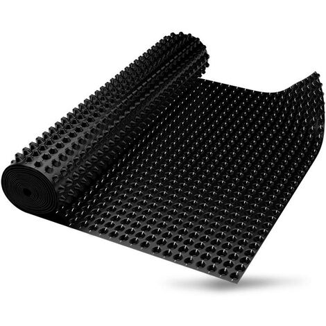 Membrane de fondation 10m2. Rouleau sans bord plat de fixation. 0,5mx20m