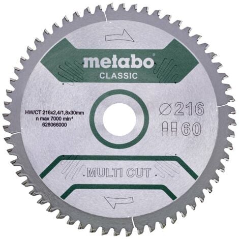 Metabo 628066000 Lame de scie circulaire 216 mm 1 pc(s) V773132