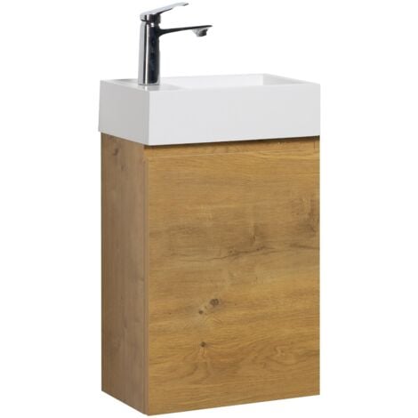 Meuble de salle de bain Angela 40 x 22 cm Chene - Armoire de rangement