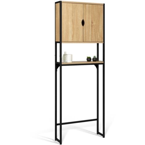 Meuble étagère dessus WC placard DETROIT design industriel