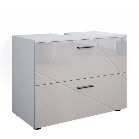 Meuble sous-vasque „Irma“ 80cm blanc brilliant Vicco