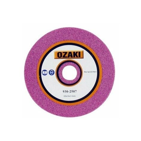 Meule d'affûtage OZAKI Épaisseur 3,2 mm diamètre extérieur 100 mm Alésage 16 mm