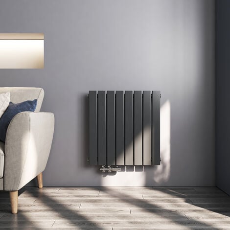 Meykoers Radiateur eau chaude Anthracite 630x620mm Horizontal panneau Radiateur, couche unique chauffage central 850W