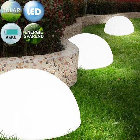 MONZANA® Set de 3 lampes LED solaire extérieur Jardin étanche sans fil avec capteur luminaires eclairage interrupteur