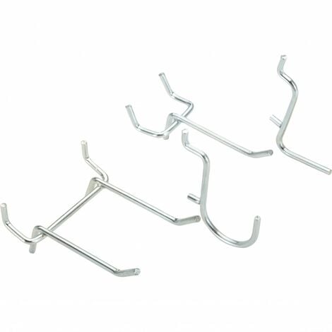 MOTTEZ Crochet pour panneau perforé MOTTEZ, H.18 x l.18 x P.4 cm