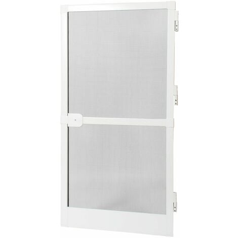Moustiquaire porte battante Aluminium - L 215 x H 100 cm - Blanc