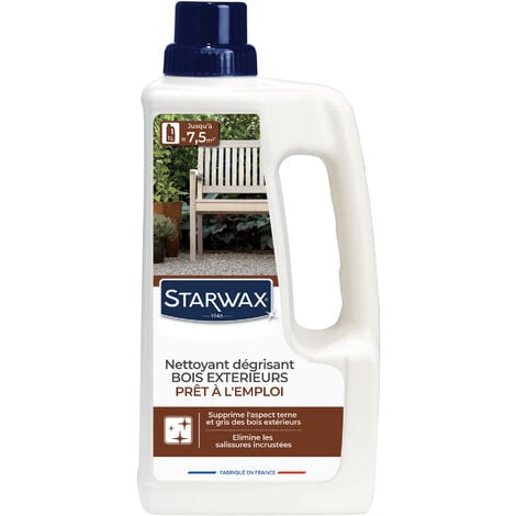Nettoyant dégrisant pour bois extérieurs 1L STARWAX