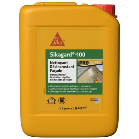 Nettoyant désincrustant façade SIKA Sikagard-100 - 5L