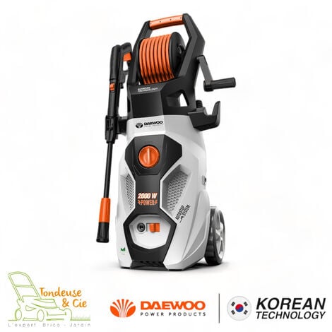Nettoyeur haute pression DAEWOO 2000 W - 160 bars, raccord rapide, accessoires - DAX160-2000W-HRL