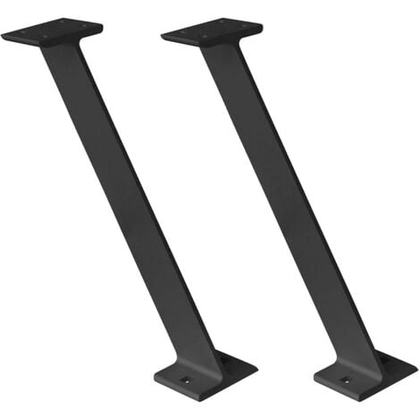 NORDLINGER PRO Lot de 2 Supports de snack Zen - Noir - Simple et rapide à poser