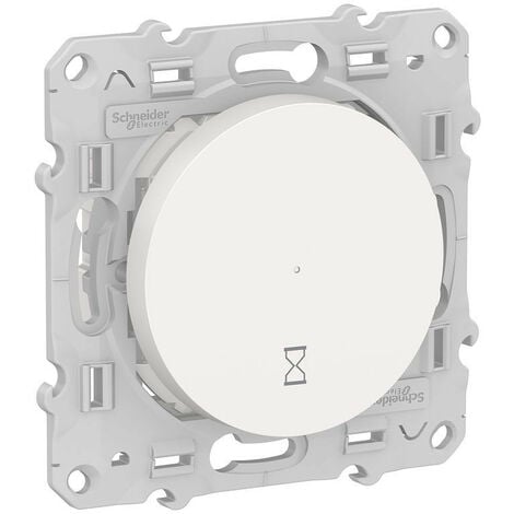 Odace - interrupteur temporisé - blanc - 10A - temporisation 5min à 8h (S520536)