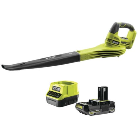 Pack RYOBI Souffleur OBL1820S - 18V One+ - 1 Batterie 2.0Ah - 1 Chargeur rapide