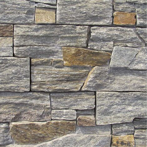 Parement Quartzite Verbier Grise ép.3/4cm - Vendu par lot de 0.44 m²