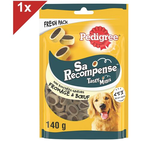 PEDIGREE Sa Récompense Friandises saveurs boeuf et fromage pour chien 140g