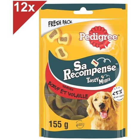 PEDIGREE Sa Récompense Friandises saveurs boeuf et volaille pour chien 12x155g
