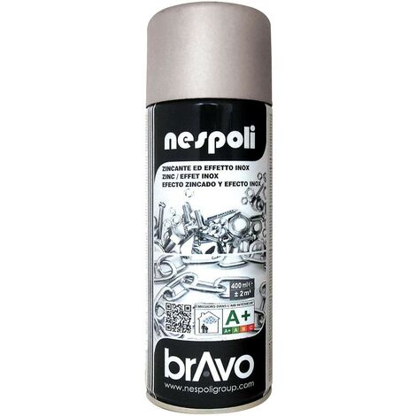 Peinture Aérosol NESPOLI - Zinc Galvanisation à froid (182012) 0,4 L