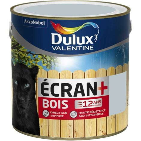 Peinture Ecran+ Bois Satin Gris Clair (RAL 7035) 2 L - Dulux Valentine