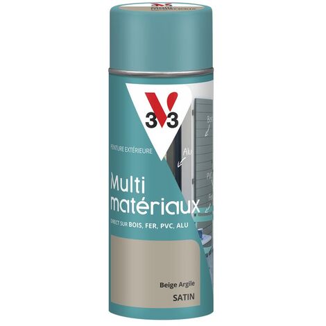 Peinture extérieure Multi-matériaux V33 Beige argile Satin 400ml