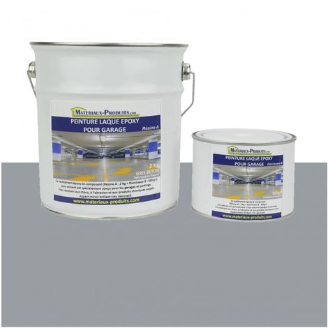 Peinture Laque Epoxy pour Garage Gris Béton - 1 Kg Gris béton - MATPRO
