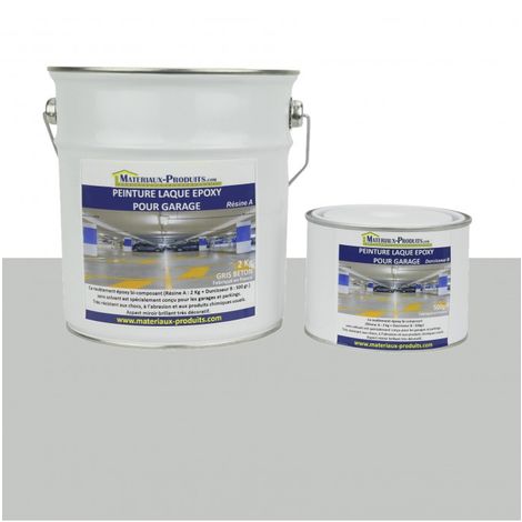 Peinture Laque Epoxy pour Garage Gris Clair - 1 Kg Gris clair - MATPRO