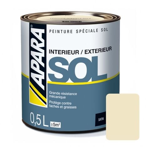 Peinture Sol Satin - APARA Pierre (RAL 1015) 0.5 litre