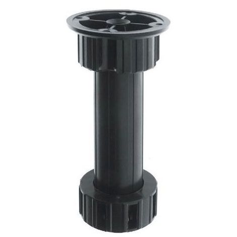 Pied abs Ø28 - Réglage : -5 à +50 mm - Hauteur : 100 mm - Décor : Noir - CAMAR