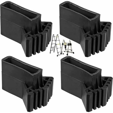 Pieds de remplacement en caoutchouc antidérapants pour échelles, compatibles avec échelles d'extension. Lot de 4 pièces universelles