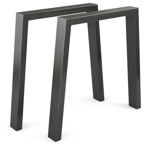 Pieds de table „Loft“ 72cm Noir lot de 2 Vicco